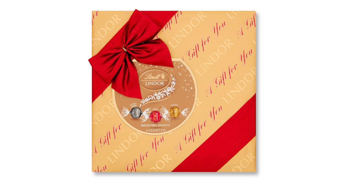 Lindt Lindor Sekoitus täyte suklaakuula maito valko tumma lahjapakkaus 287g