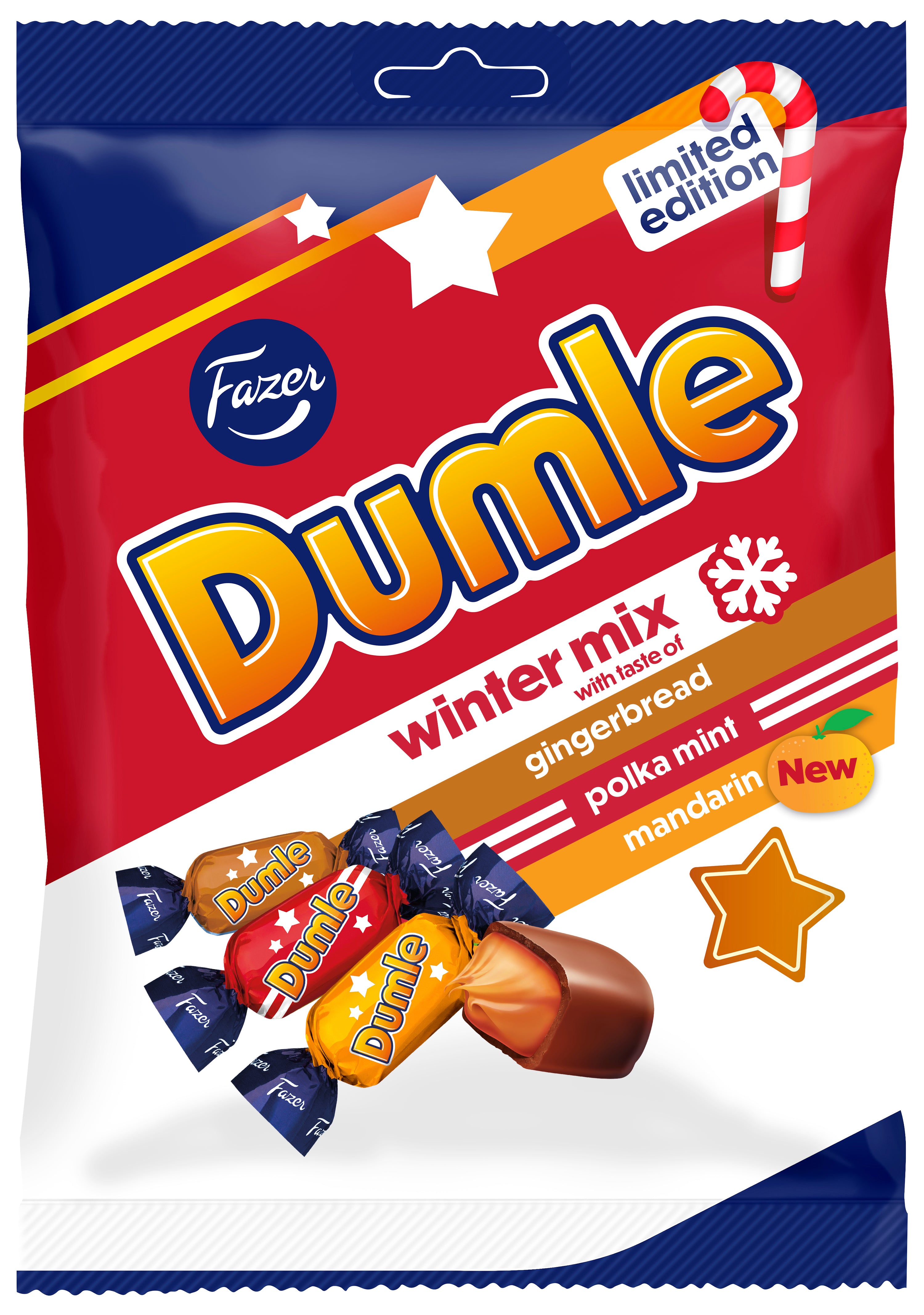 Fazer Dumle winter mix karkkipussi 180g
