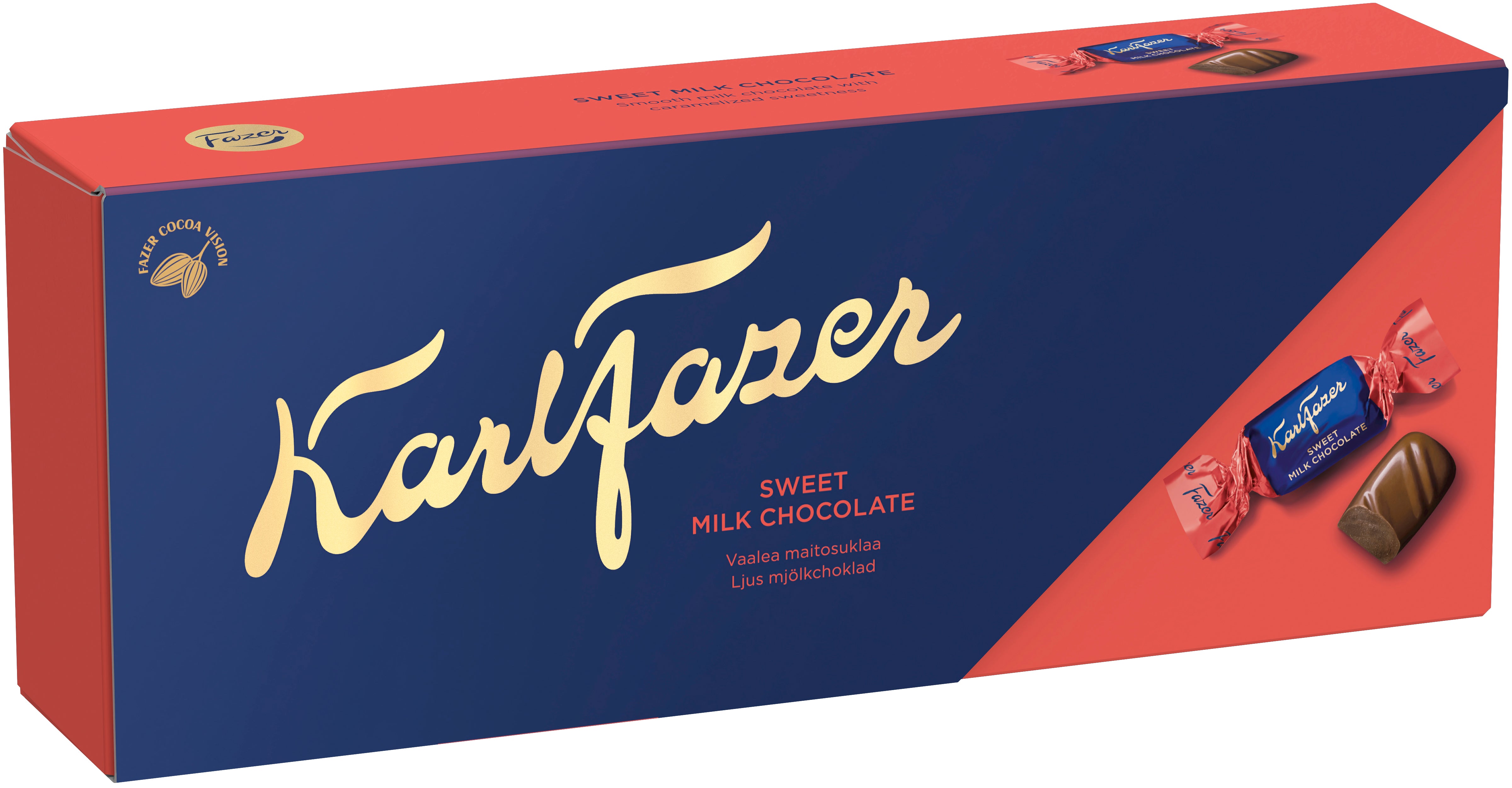 Karl Fazer Vaalea Maitosuklaa suklaakonvehti 250g