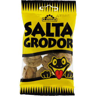 Konfekta Salta Grodor Påse 65g