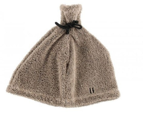 Rento Saunahattu pellavafrotee ruskea