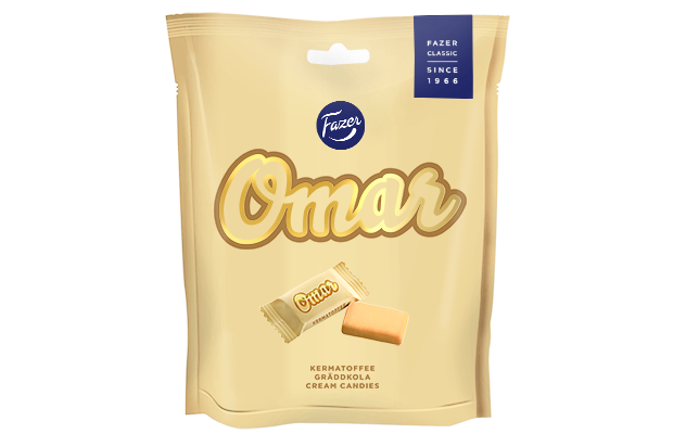 Fazer Omar pehmeä toffee karkkipussi 220g
